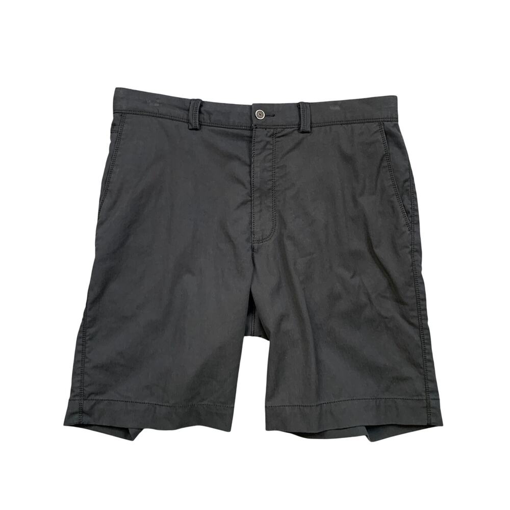 Tommy Bahama Shorts Mens 34 Black Boracay Chino Flat Front Stretch Resortwear